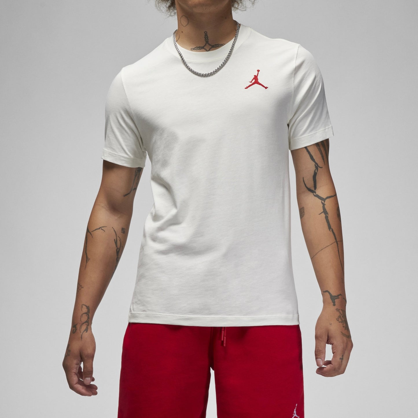 JORDAN JUMPMAN LOGO TEE WHITE