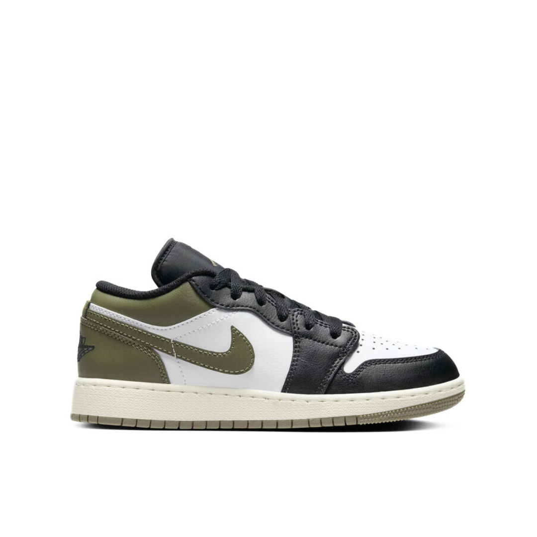 AIR JORDAN 1 LOW OLIVE BLACK TOE GS