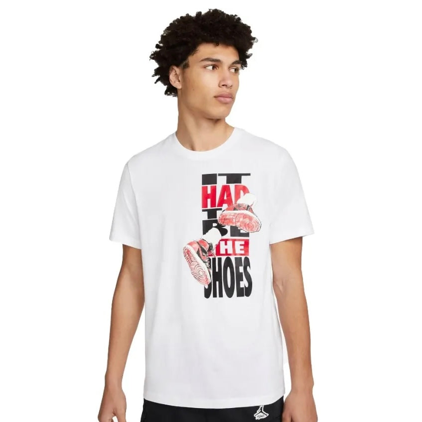 JORDAN THE SHOE CREW TEE WHITE
