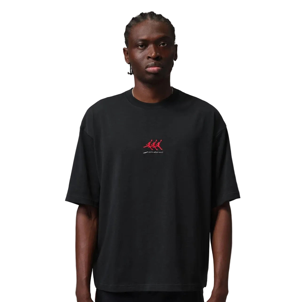 JORDAN FLIGHT TRIPLE LOGO TEE BLACK