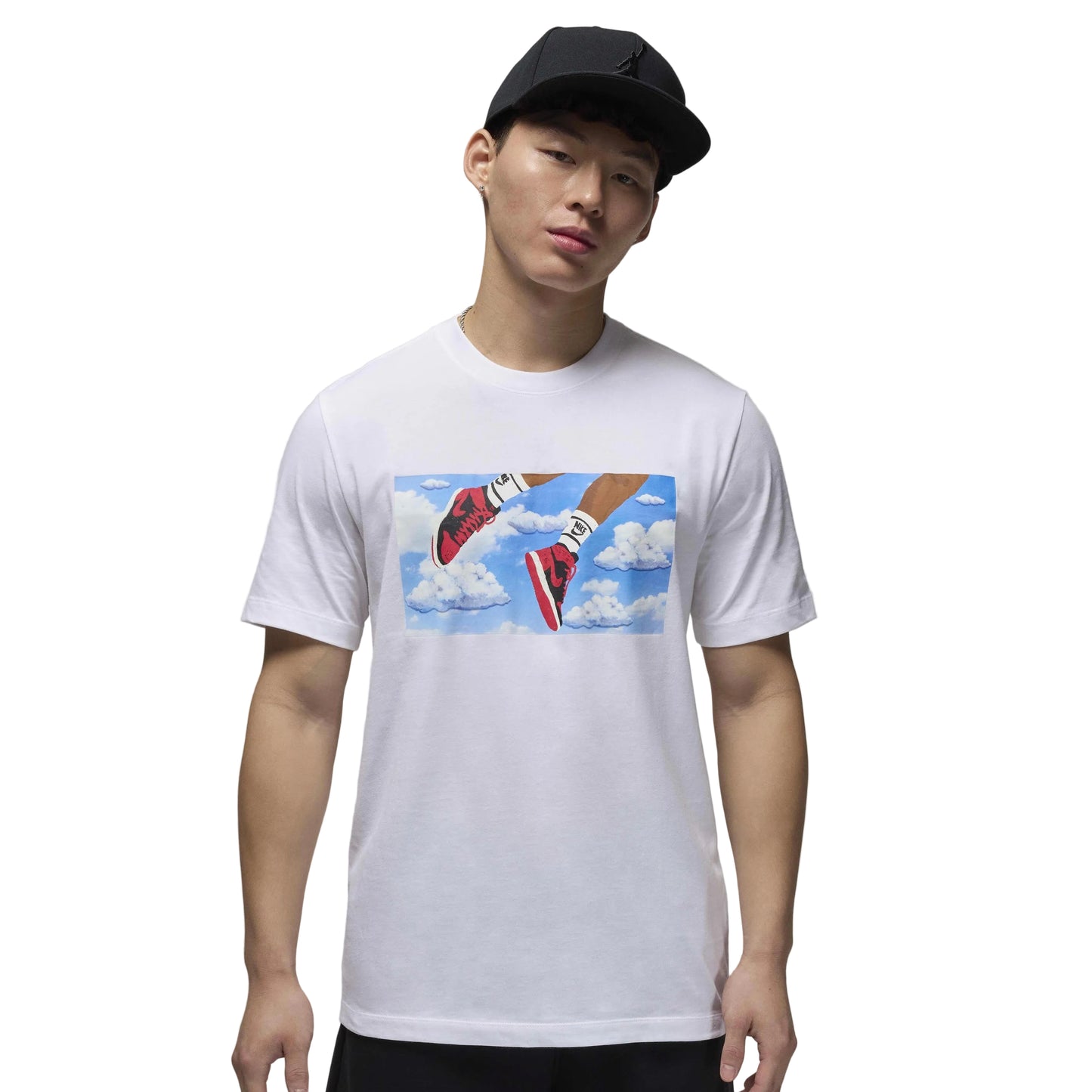 JORDAN FLIGHT ESSENTIALS GRAPHIC TEE WHITE