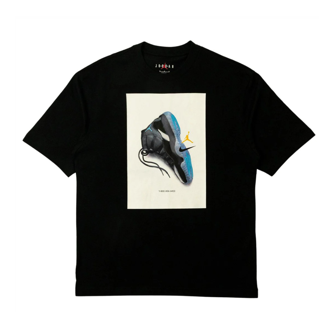 JORDAN BROOKLYN AJ11 BLACK TEE