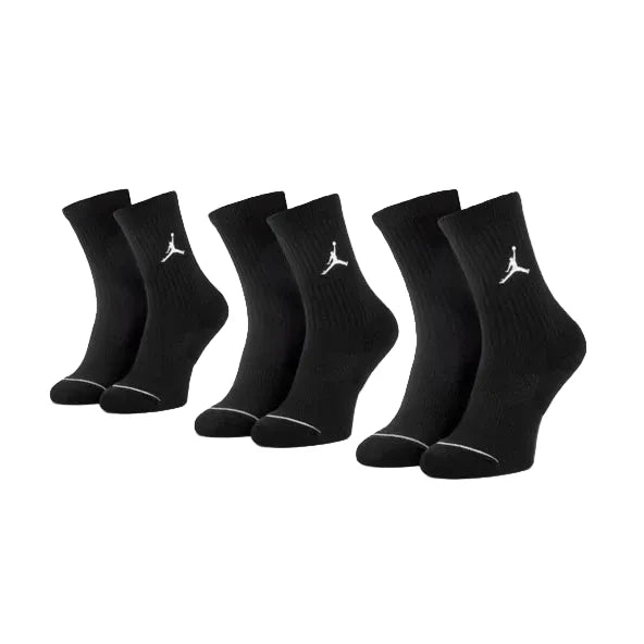 JORDAN EVERYDAY MAX CREW SOCKS BLACK (3 PAIRS)