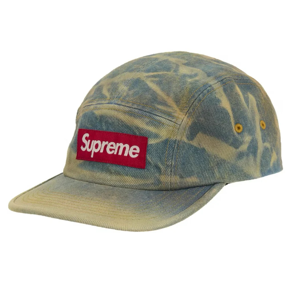 SUPREME DENIM CAMP CAP (FW25) WASHED INDIGO