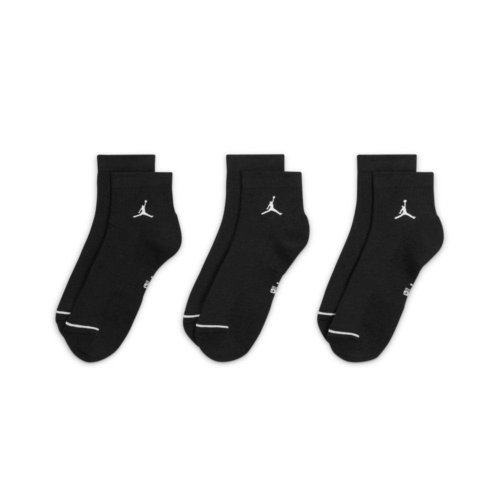 JORDAN ANKLE SOCKS BLACK (3 PAIRS)