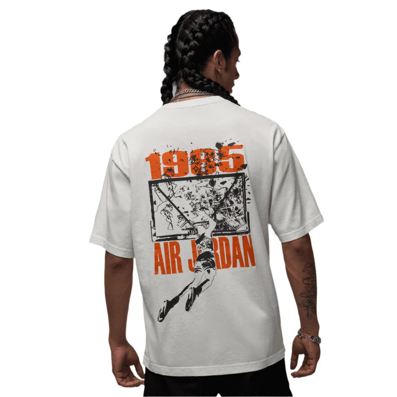 JORDAN BROOKLYN SHATTERED BACKBOARD WHITE TEE