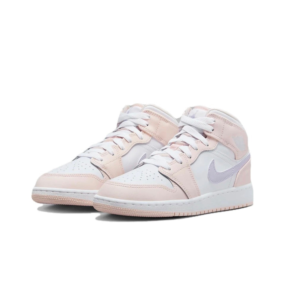 AIR JORDAN 1 MID GS - PINK WASH