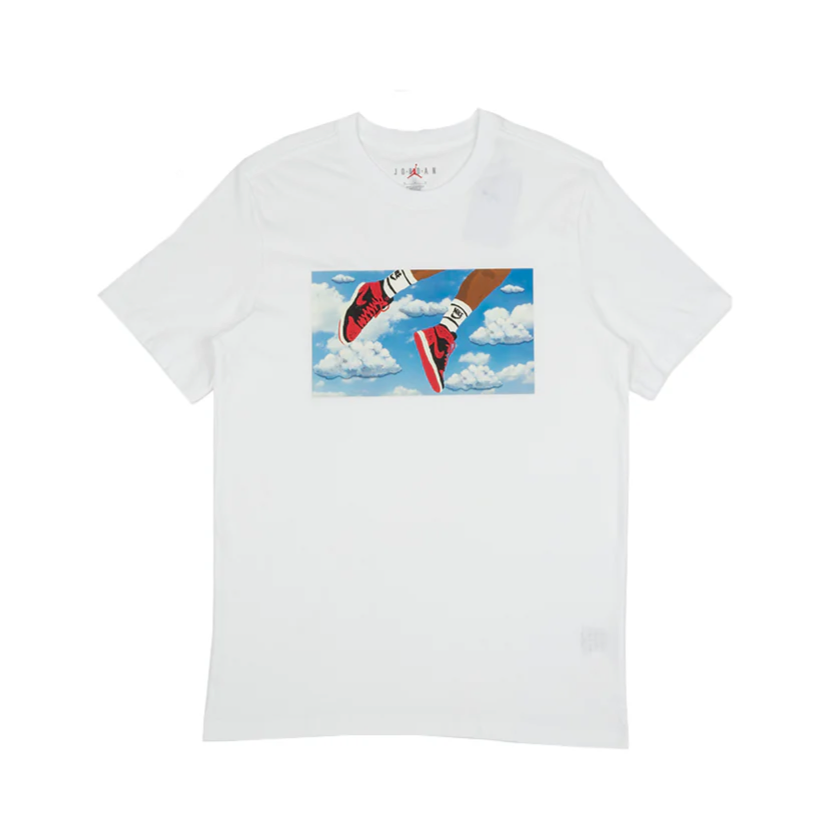 JORDAN FLIGHT ESSENTIALS GRAPHIC TEE WHITE