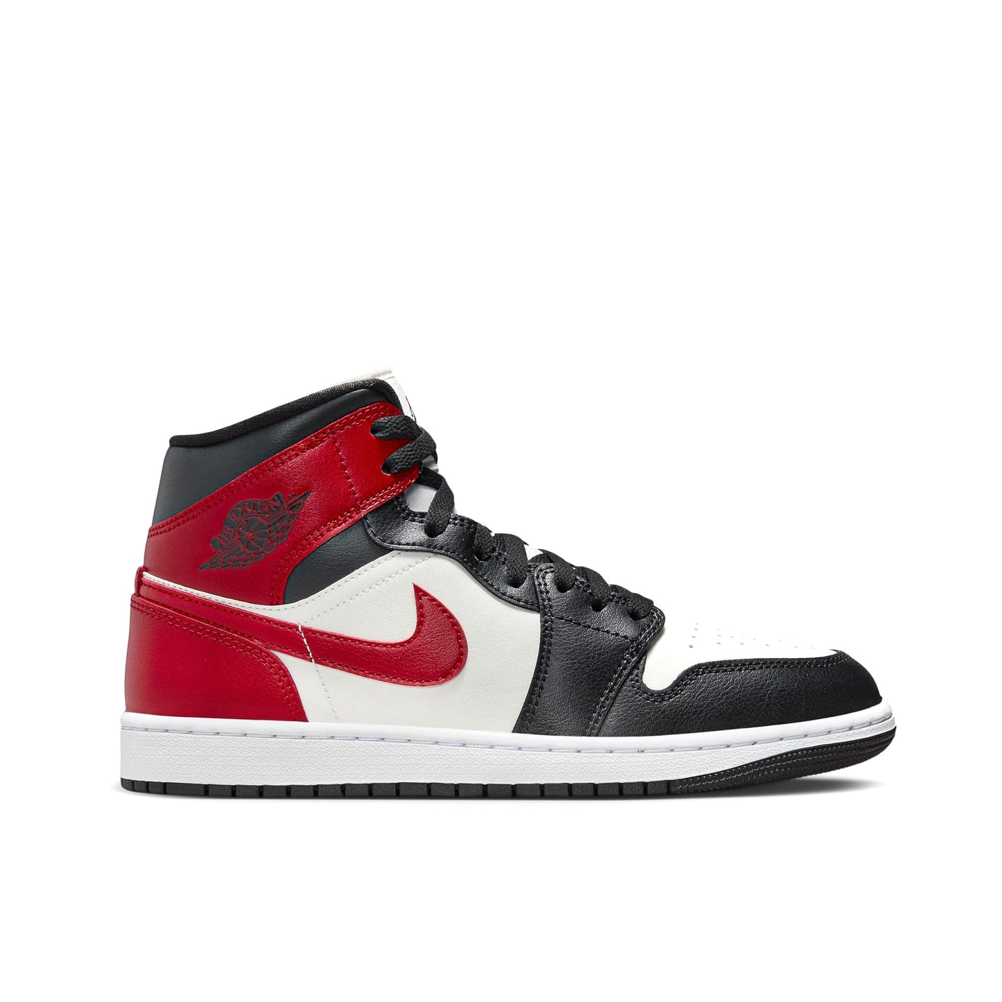 AIR JORDAN 1 MID - GYM RED OFF NOIR W