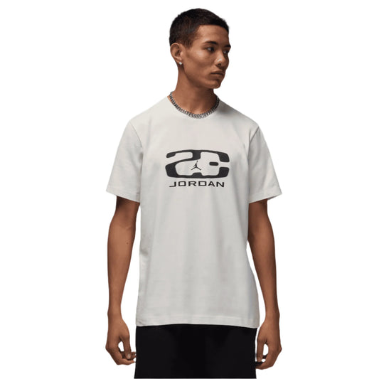 JORDAN FLIGHT ESSENTIALS WHITE LOGO TEE