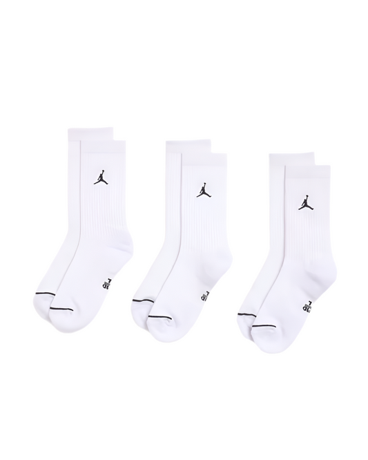 JORDAN EVERYDAY CREW SOCKS WHITE (3 PAIRS)
