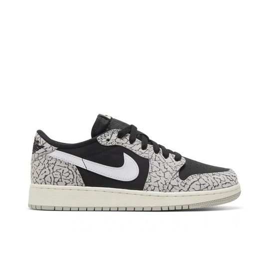 AIR JORDAN 1 LOW OG GS - BLACK CEMENT