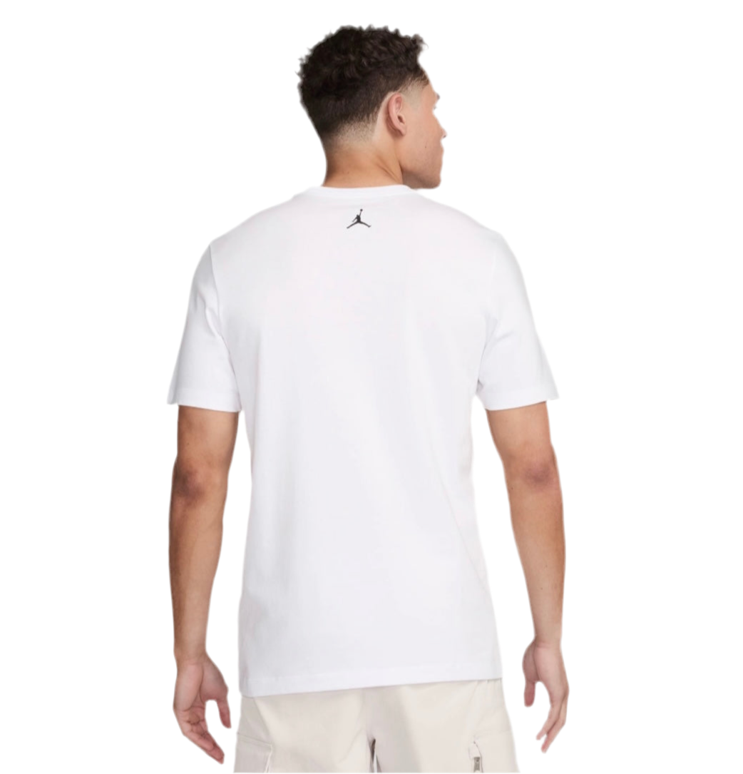 JORDAN JUMPMAN DRI-FIT DRAWING TEE WHITE