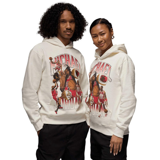 JORDAN FLIGHT FLEECE GRAPHIC HOODIE SAIL