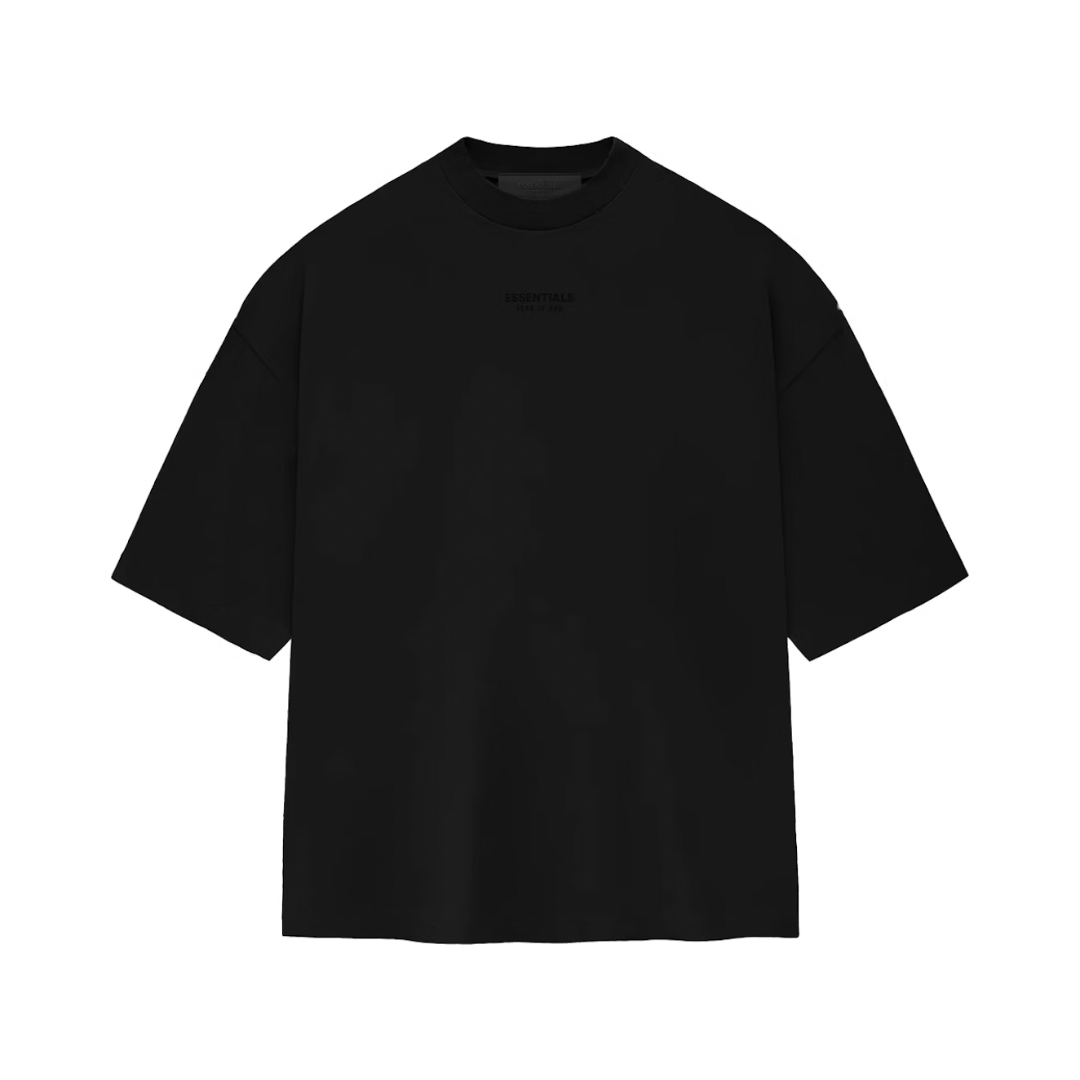 FEAR OF GOD ESSENTIALS TEE - JET BLACK