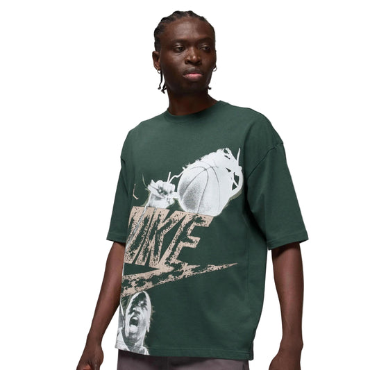 JORDAN REISSUE OVERSIZED TEE MIDNIGHT GREEN