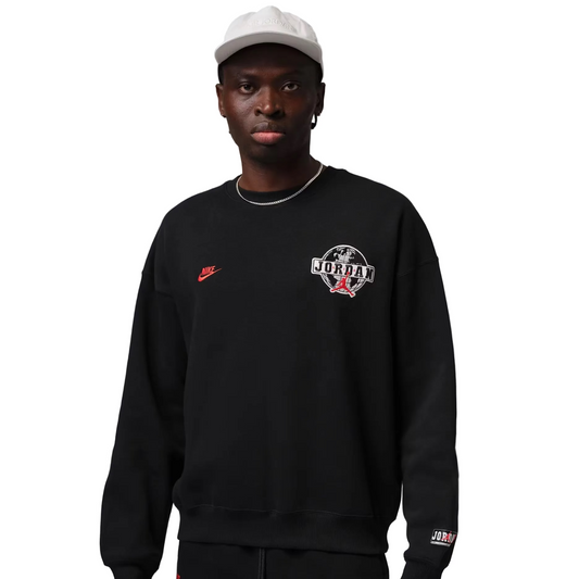 JORDAN BROOKLYN CREWNECK SWEATSHIRT BLACK