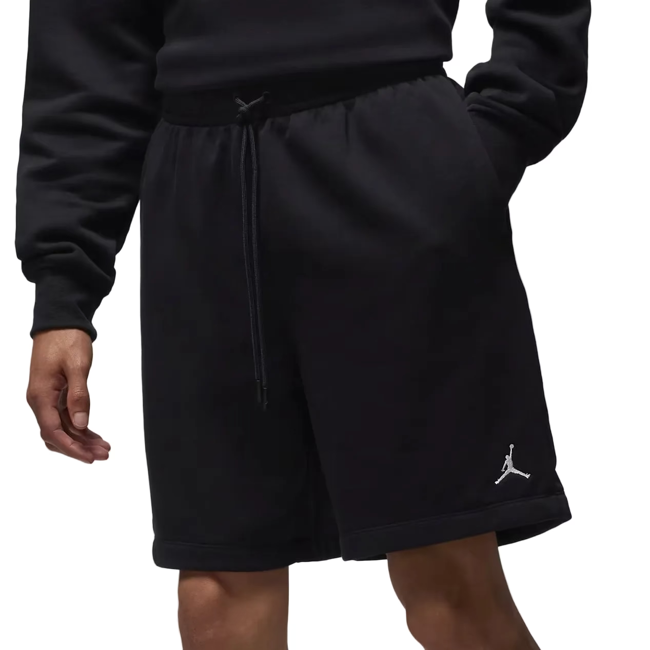 JORDAN BROOKLYN FLEECE SHORTS BLACK