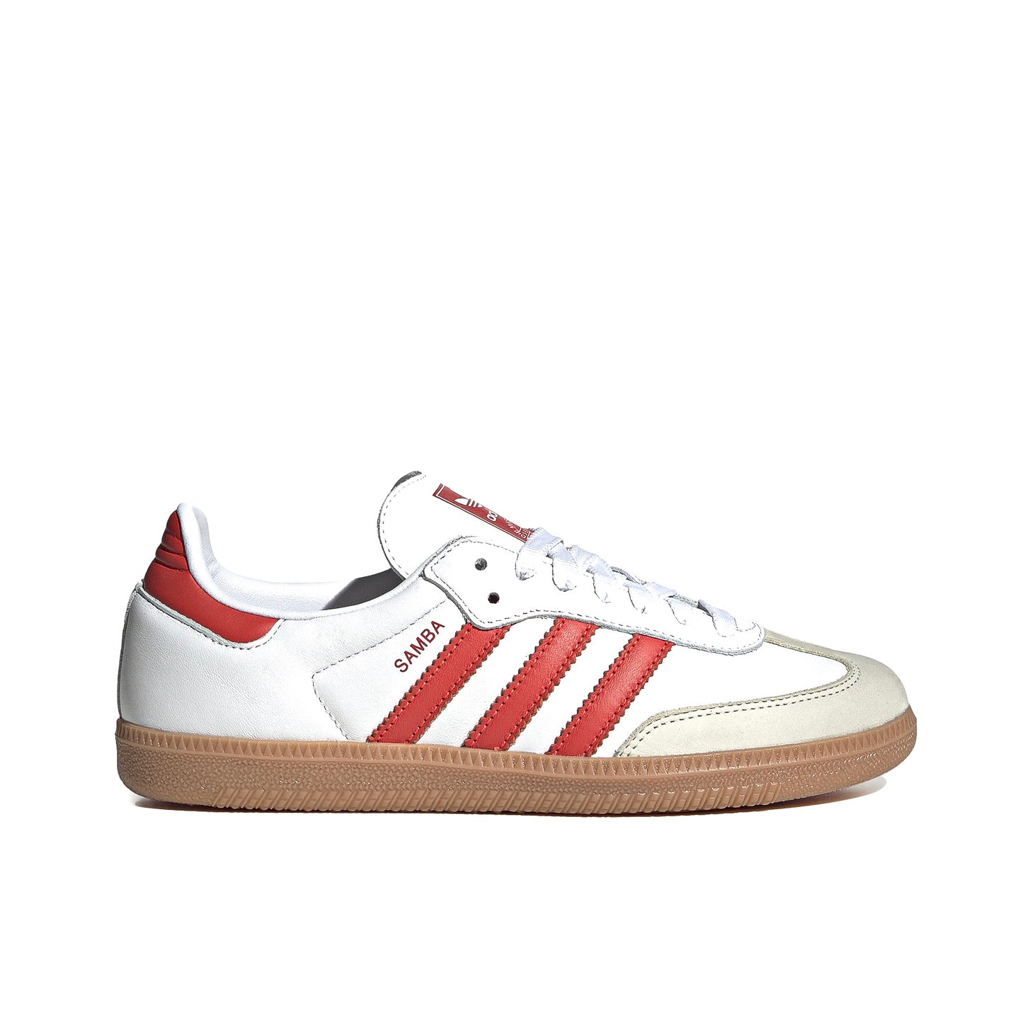 ADIDAS SAMBA OG - WHITE SOLAR RED GUM