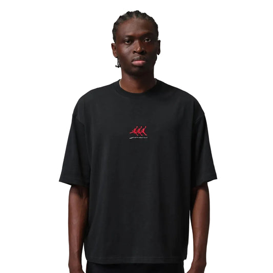 JORDAN FLIGHT TRIPLE LOGO TEE BLACK