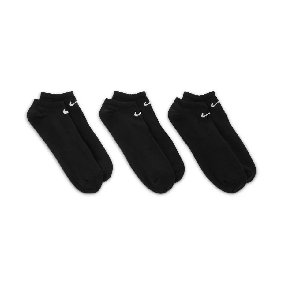 NIKE EVERYDAY LIGHTWEIGHT SOCKS BLACK (3 PAIRS)