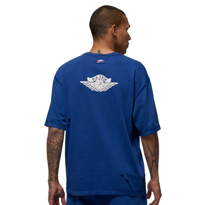 JORDAN RARE AIR WASH 85 TEE ROYAL BLUE