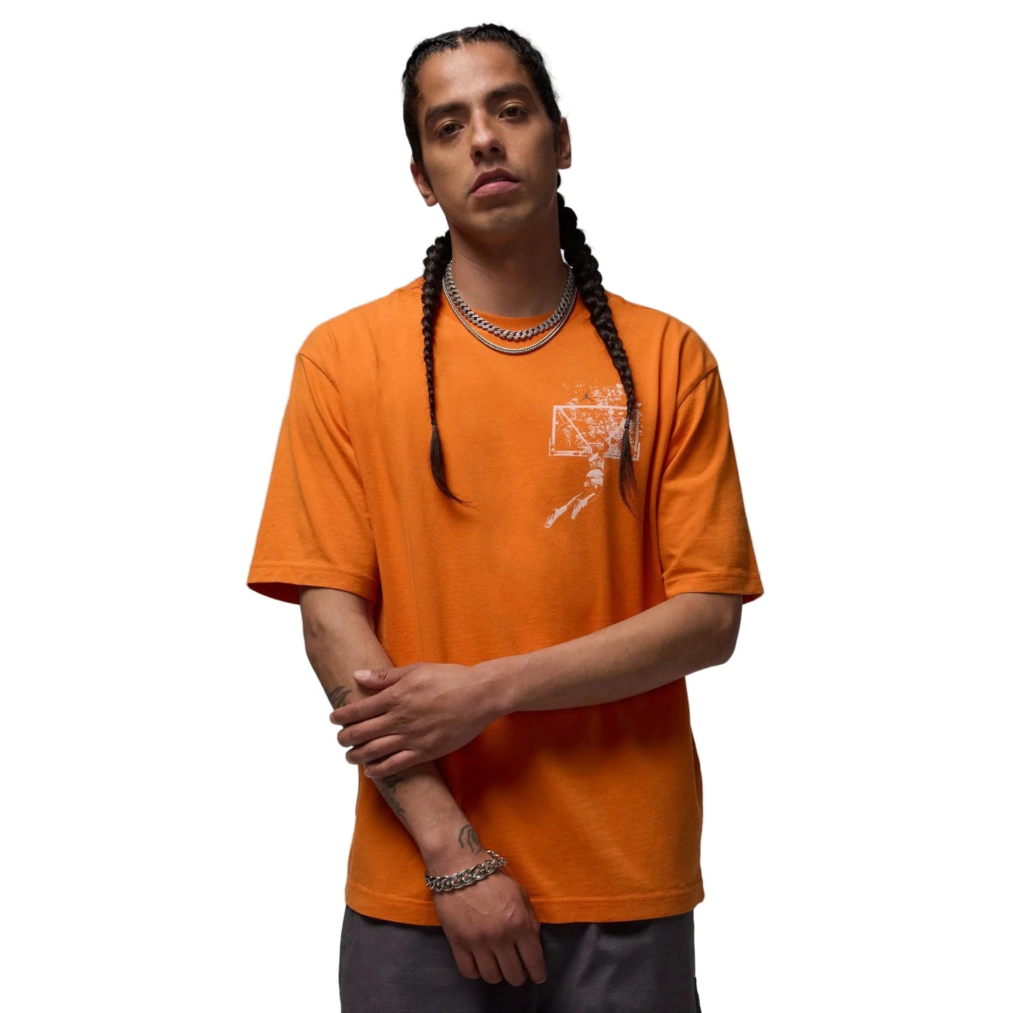 JORDAN BROOKLYN SHATTERED BACKBOARD ORANGE TEE