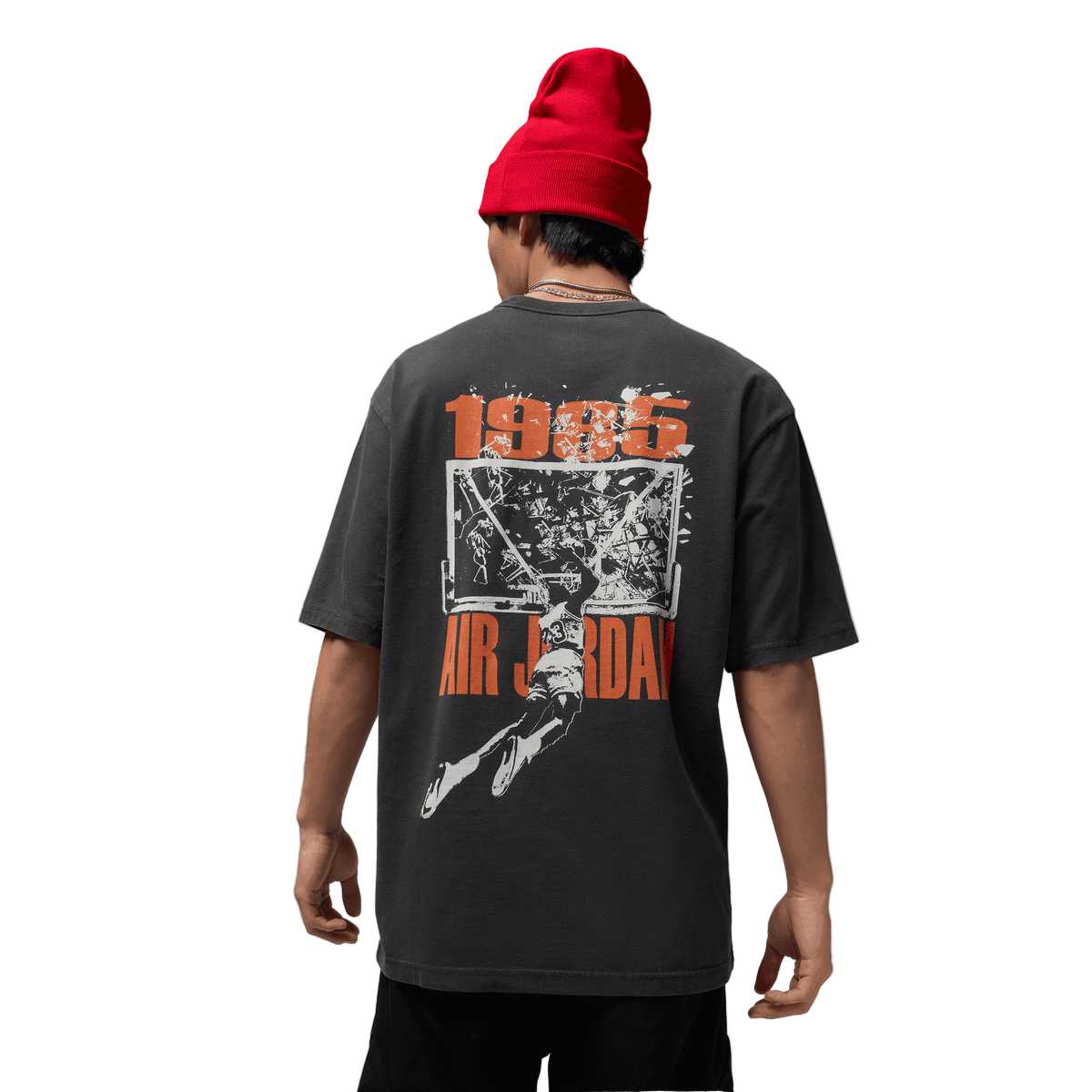 JORDAN BROOKLYN SHATTERED BACKBOARD BLACK TEE