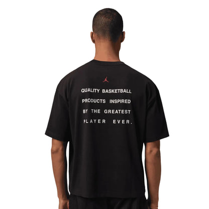 JORDAN FLIGHT SCRIPT TEE BLACK