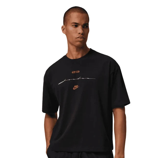 JORDAN FLIGHT SCRIPT TEE BLACK