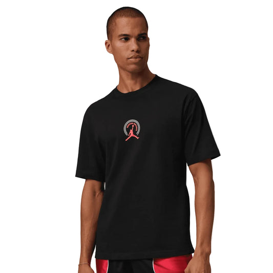 JORDAN BROKEN RECORDS GRAPHIC TEE BLACK