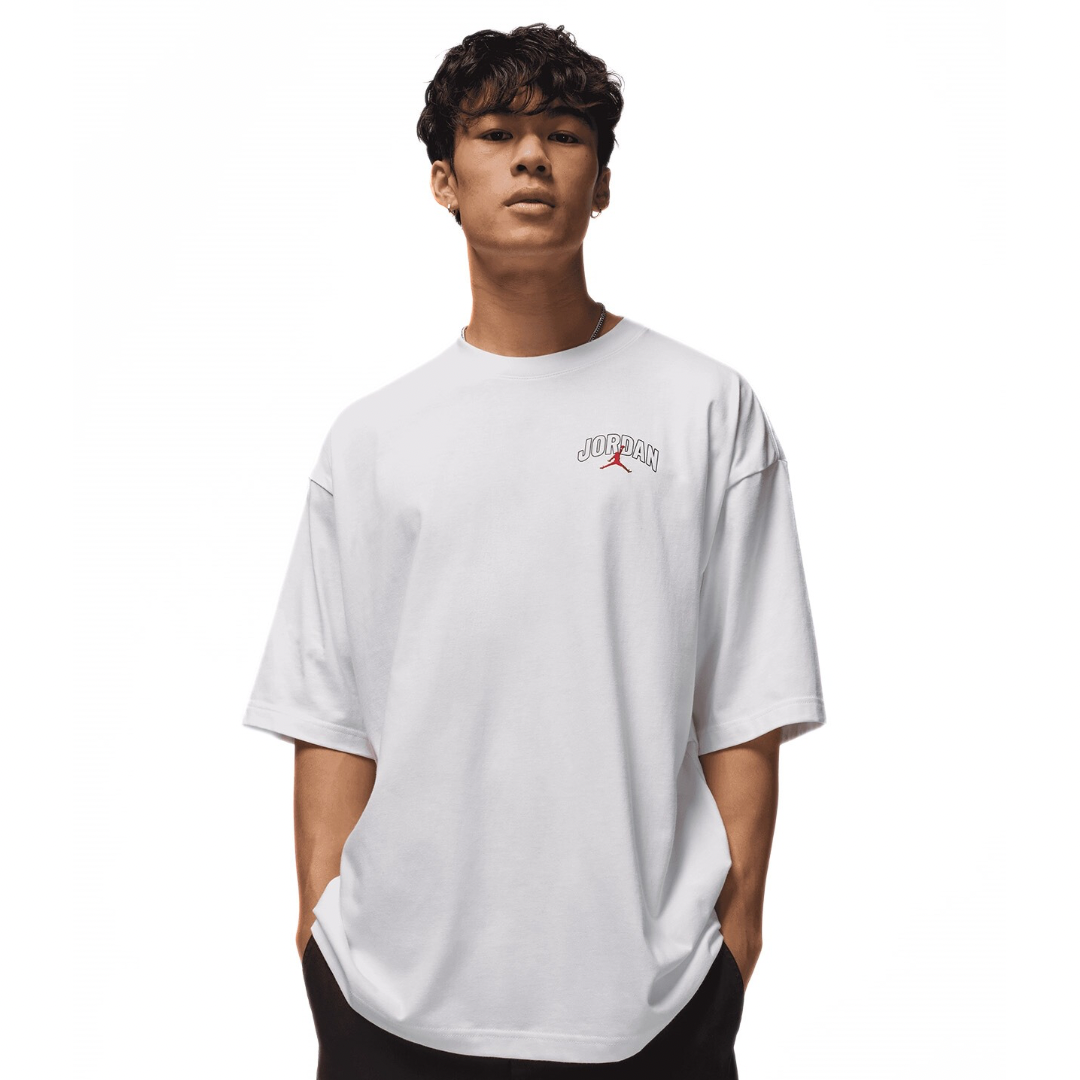 JORDAN BROOKLYN JUMPMAN TEE WHITE