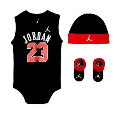 JORDAN 23 JERSEY BABY SET BLACK