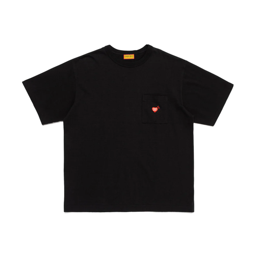 HUMAN MADE HEART POCKET TEE BLACK