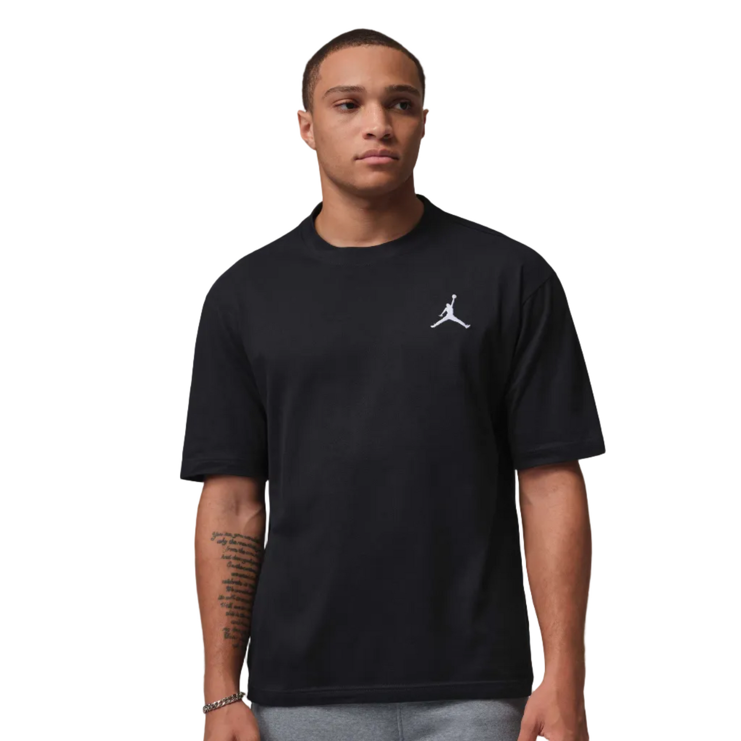 JORDAN EMBROIDERED JUMPMAN TEE BLACK