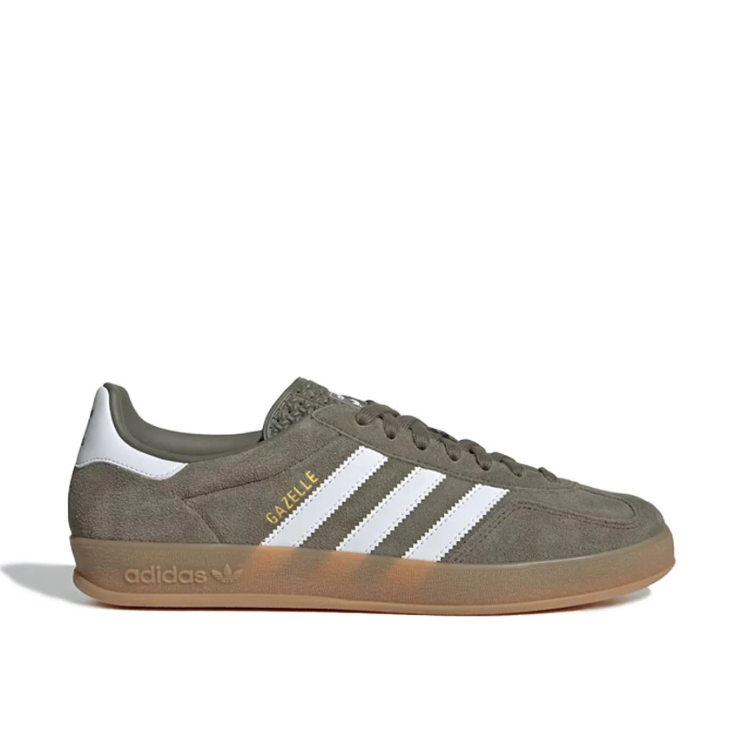ADIDAS GAZELLE INDOOR OLIVE CLOUD WHITE