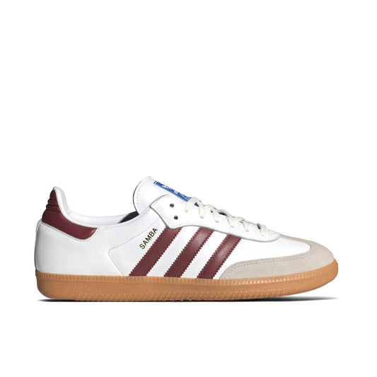 ADIDAS SAMBA - WHITE BURGUNDY GUM