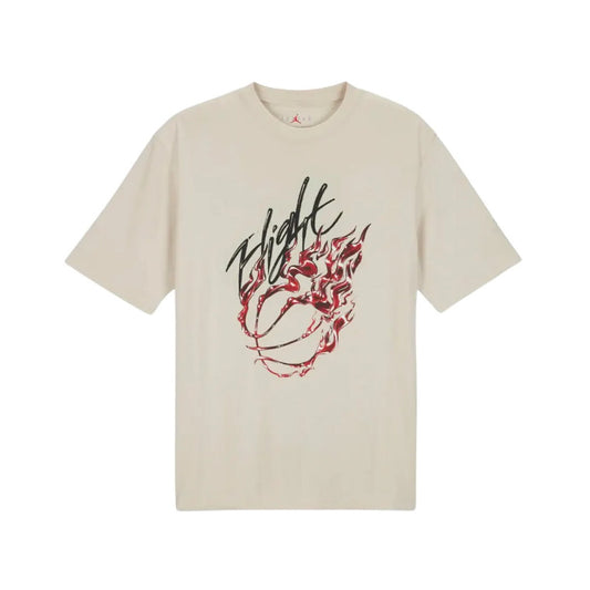 JORDAN TRAVIS SCOTT TEE - FLIGHT GRAPHIC BEIGE