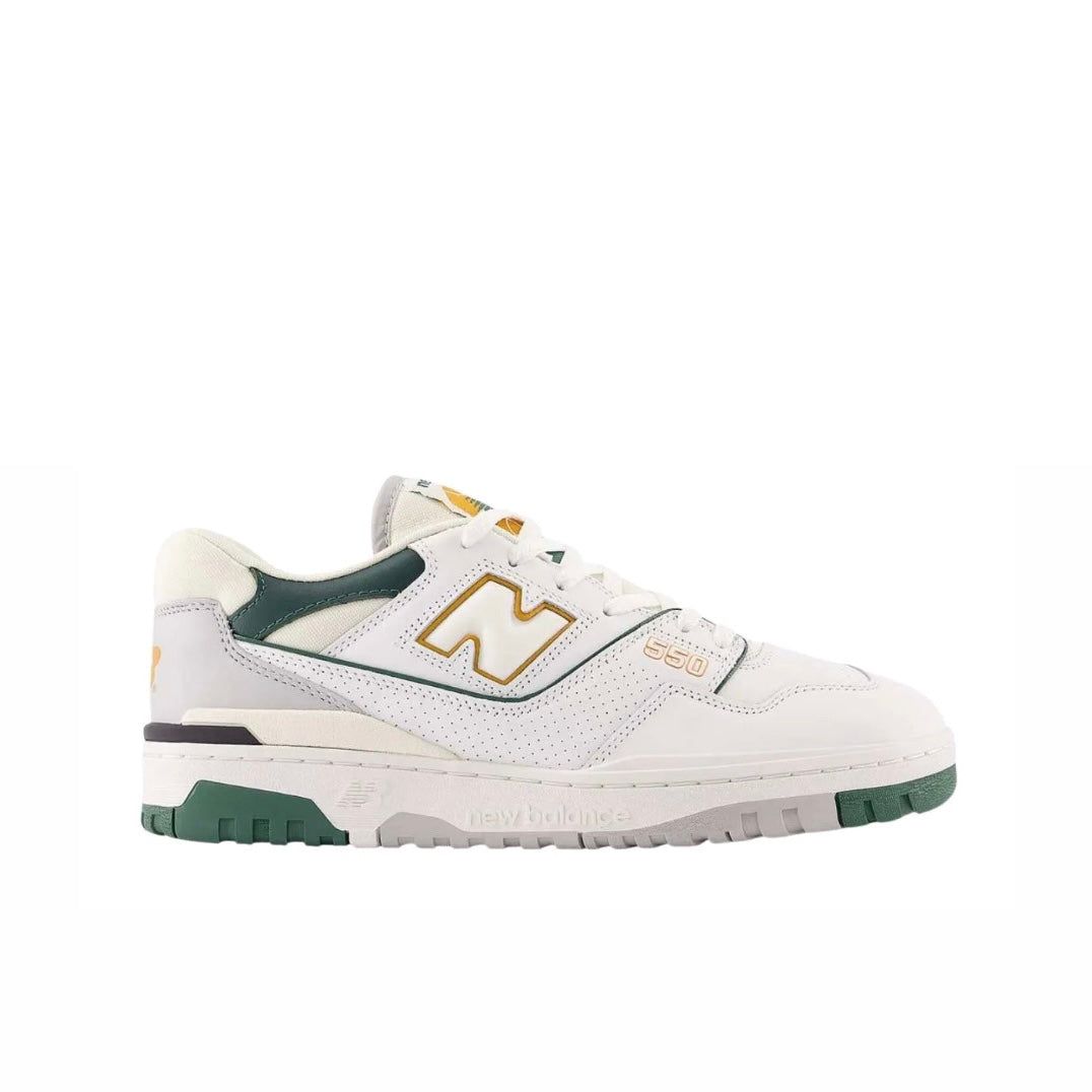 NEW BALANCE 550 - GREEN WHITE â Houseofheats
