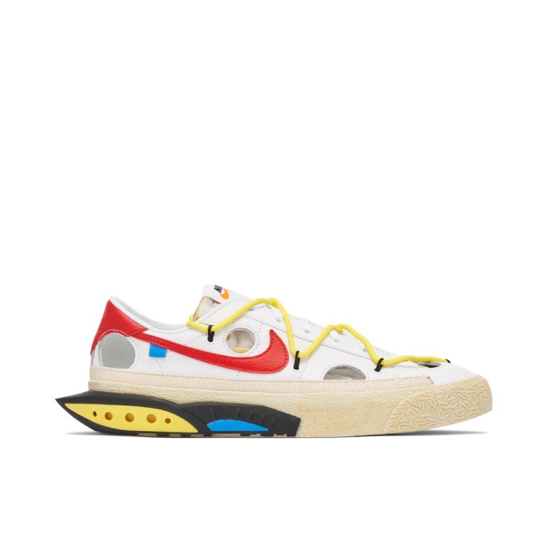 NIKE BLAZER LOW OFF WHITE - UNIVERSITY RED